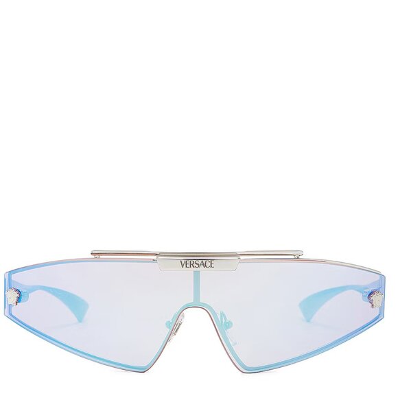 NEW VERSACE Medusa Horizon Sunglasses Silver, Shield Unisex Sunglasses VERSACE - Picture 6 of 7